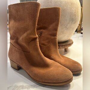 Michael Kors Suede Tan Ankle Boots